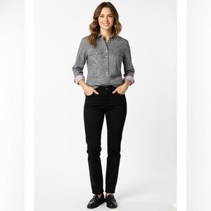 TALBOTS 100% Cotton Button Front Shirt Sz 6